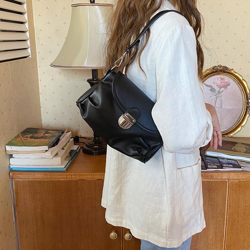 

Simple Solid Color Square Women s Shoulder Bag Fashi Sweet Pu Leather Ladies Underarm Bags Vintage Female Handbags Purse Tote чёрный
