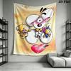 Diddl Wall Tapestry Aesthetic Wall Hanging Printed Fabric Blanket Decorative Tapestries for Bedroom Living Room Home Decor