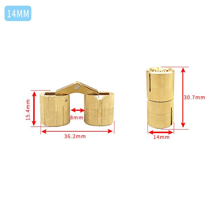 

Латунная скрытая складная петля 180° для деревянных ящиков