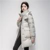 Women's Winter Down Coat: Simple, Long-length, Thick and Warm Jacket