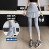 Summer New Arrival Fake Two‑Piece 7‑Point Skirt‑Leggings Thin High‑Waist Outerwear Side Pocket Tennis Skirt Plus‑Size Cross‑border Supply Yoga Pants