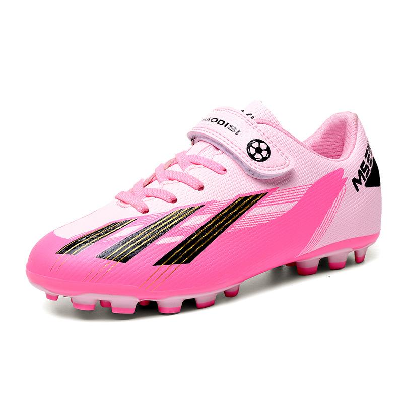 Velcro-free children's football shoes, young and young long broken nails, professional practical competition training shoes