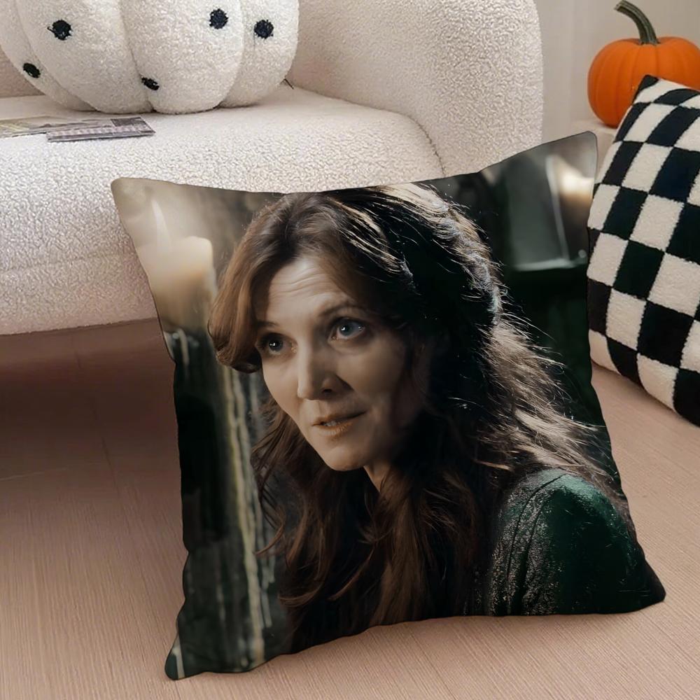 CCatelyn StarkElegant Velvet Cushion Cover Throw Pillow Cover Hidden Button Durable Polyester Chair Cushion