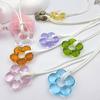 Glass Flower Pendant Necklace Choker Fashion Collar Neck Chain Party Jewelry