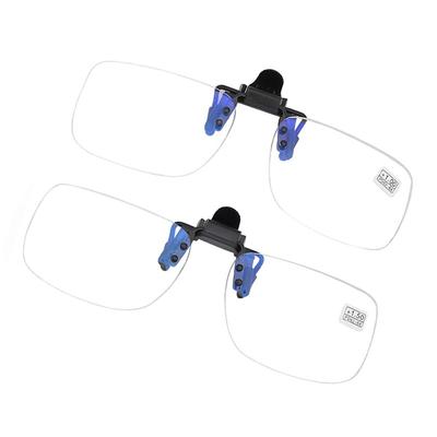 Flip Up Down Clip Presbyopic Glasses Rimless Magnifying Glasses Reading Glasses  For Reading