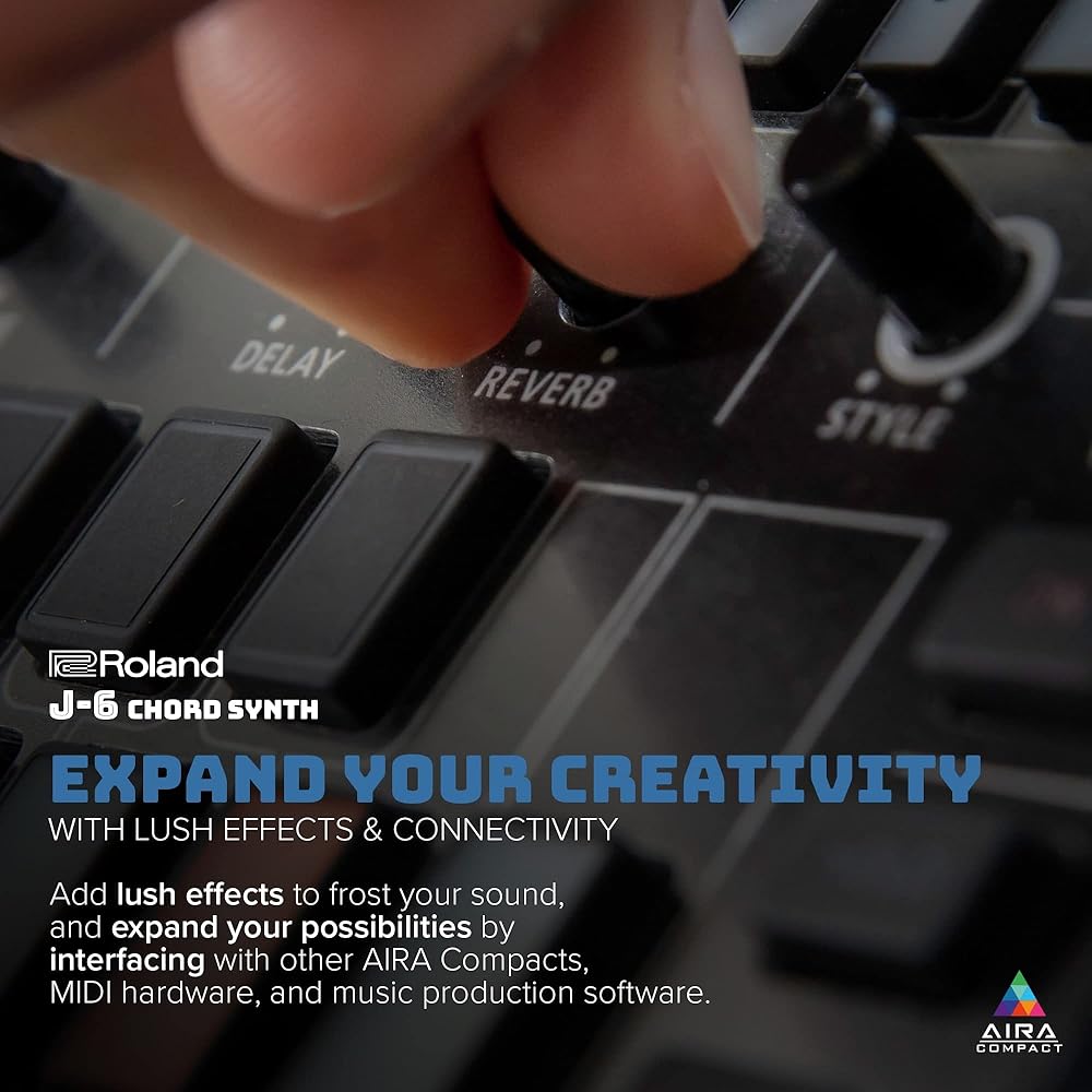 Roland Roland AIRA Compact J-6 Chord Synthesizer Chord Sequencer with JUNO-60 Sound, Easy Composi...