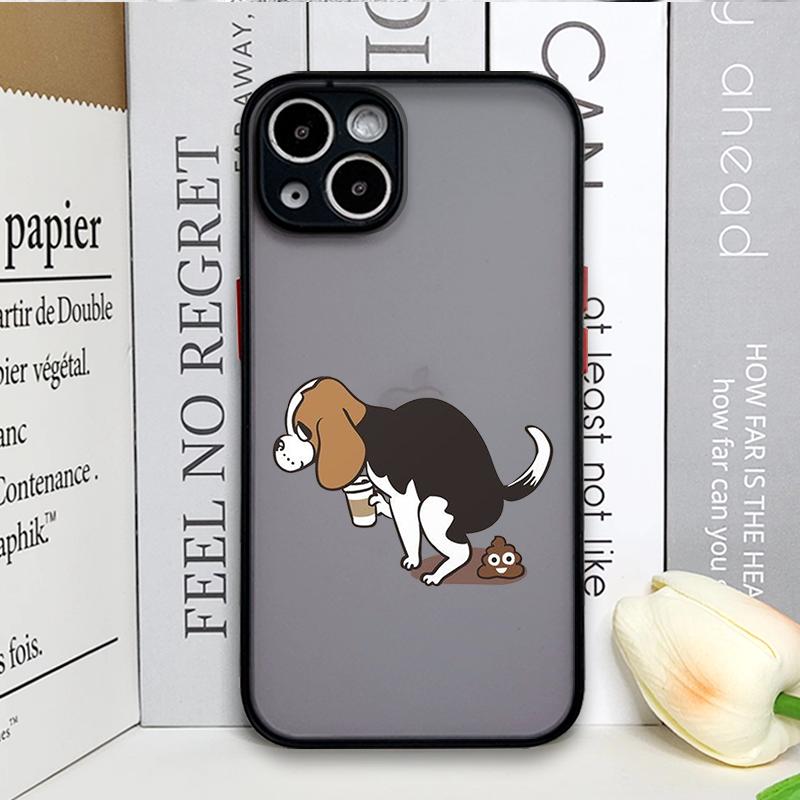 Funny Cartoon Coffee Dog Couple Phone Case for Xiaomi Redmi Note 14 Pro Plus 13 12 11 11T 10 Pro+ 9 S 8 PRO 5G Paired Hard Cover