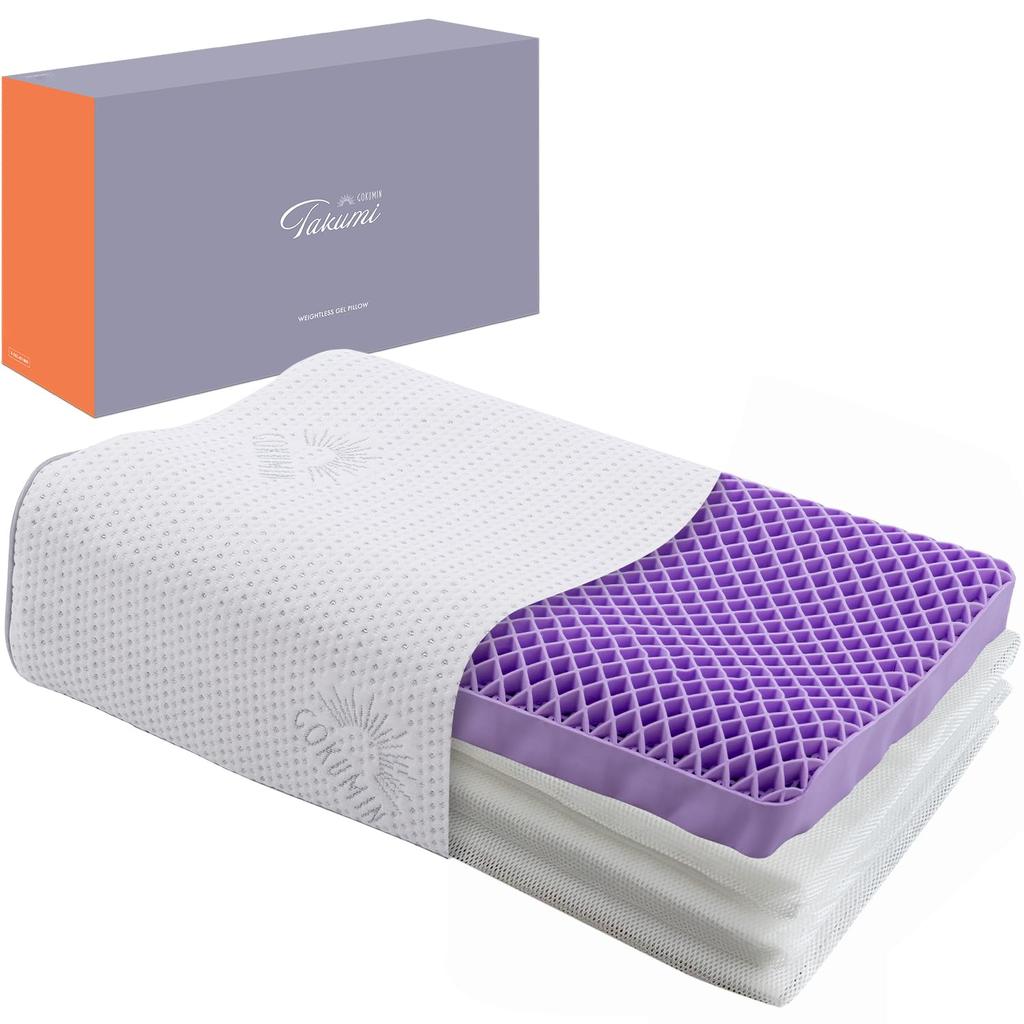 GOKUMIN Gel Pillow Pillow Supervised by a High Height Fully Side Pressure Restful Sleep Good Sleep White [Gel Chiropractor] Repulsion, High, Low,