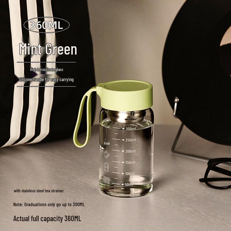 Portable High Borosilicate Glass Measuring Mug