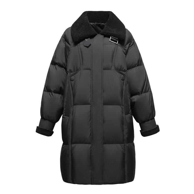 Down jacket women's winter 2024 new Korean version medium and long women's 90 down duck down warm women's high-end coat