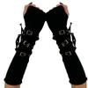 Dark Style Fingerless Motorcycle Gloves – Hot Girl, Neutral Spring/Summer Sleeves, European & American Style.