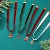 Snowflakes Christmas Tree Bells Velvets Collar Necklace Christmas Clavicle Chain