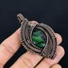 Ruby In Zoisite Pendant, Handmade Gemstone 999 Copper Wire Wrap Pendant Antique Jewelry, For Gift Copper Jewelry