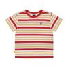 MulTi STripe ShorT Sleeve T shirT Red  asbcrT01220re 