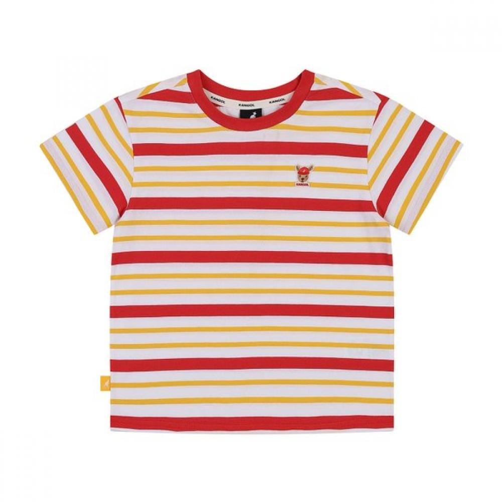 Kangol Kids MulTi STripe ShorT Sleeve T shirT Red  asbcrT01220re Red/100