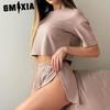 GMXIA Casual Women's Pajamas Comfortable Sexy Shorts Loungewear Set Can Be Worn Outdoors