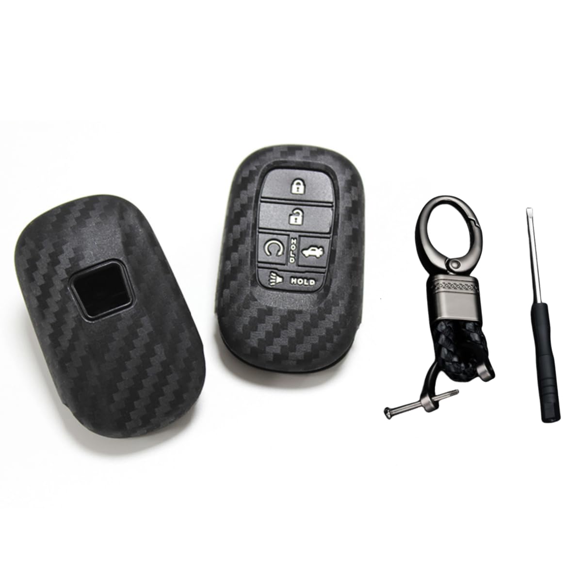 

2021 Civic Чехол для ключа, Binge, Чехол для ключа, ТПУ чехол для ключа, Держатель для ключа Honda, Venge, VEZEL 2021 Civic, карбоново-черный чёрный