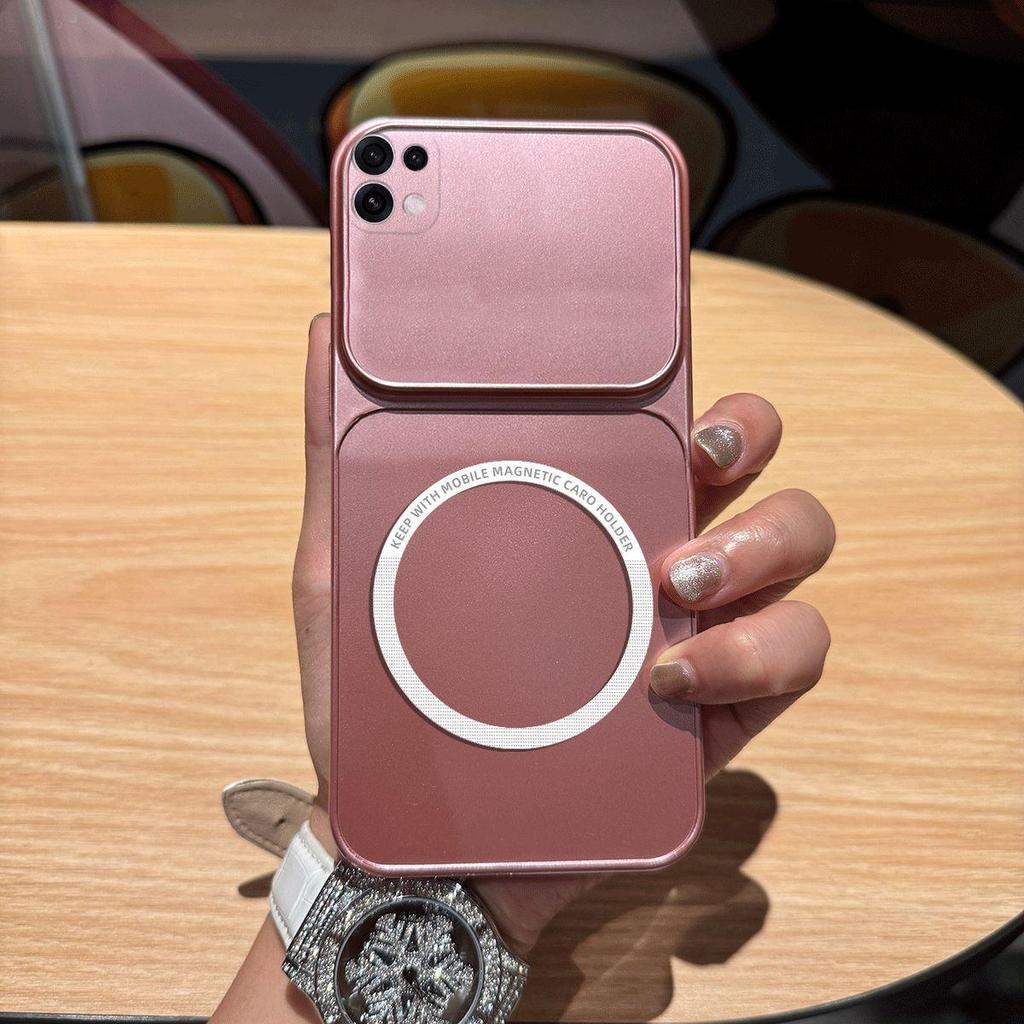 Metallic Finish Magnetic TPU Phone Case for OPPO Reno16 Pro 5G,Reno16 F 5G Shockproof Matte Soft Cover