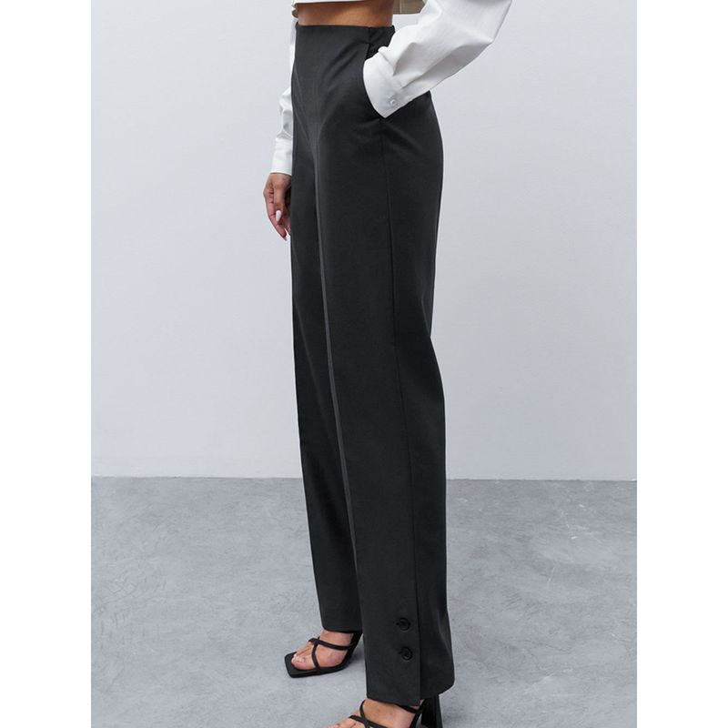 Fashion Style Fashion Pocket Pencil Pants High Waist Casual Ankle Banded Pants High Waist Casual Trousers
