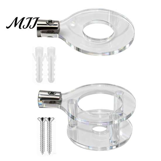 Wall Mounted Hanger 2PCS Vertical Light Swords Mount Racks, Transparent Acrylic Display Holder Stand, Space Saving for Living Room And