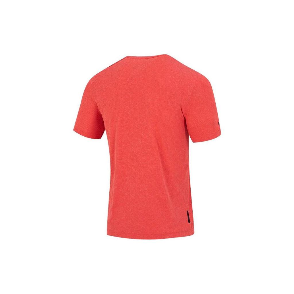 Under Armour RUSH T Shirts Men's Orange Crew Neck Moderate Straight Fit 1361132-628