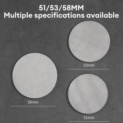 51/54/58mm Yeniden Kullanılabilir Kahve Filtresi Eleği Isıya Dayanıklı Örgü Portafilter Barista Kahve Yapma Puck Ekranı Espresso Makinesi için