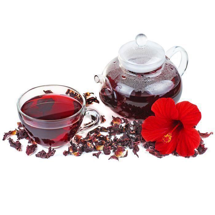 Infusion aux fleurs d’Hibiscus (Bissap) pour une épicerie alimentaire de qualité. 75 sachets (3 boiites)