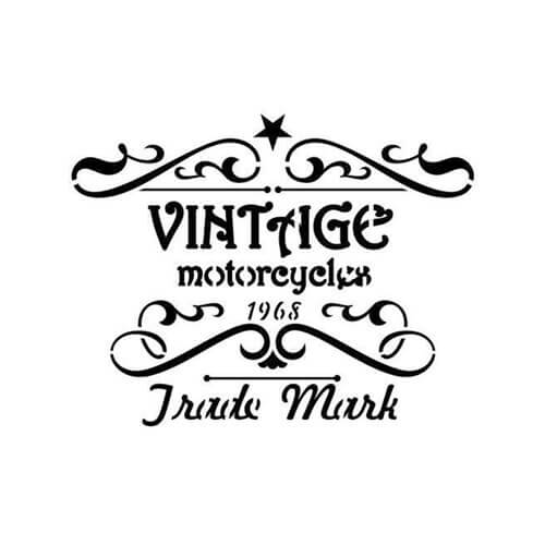 Lettering & Signs Stencils (Vintage Motor)