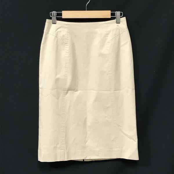 Made in Japan ANAYI Jacket and Skirt Set Up 38 Women M Beige Cotton Suit Made in Japan(USED)
