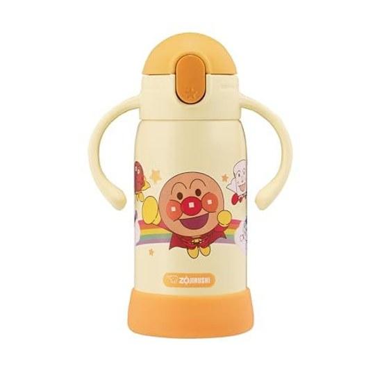 Zojirushi Water Bottle Cool Toddlers 300ml Straw Type Silicone Double Handle Bottom Cover Anpanman SQ-DB30A-EY