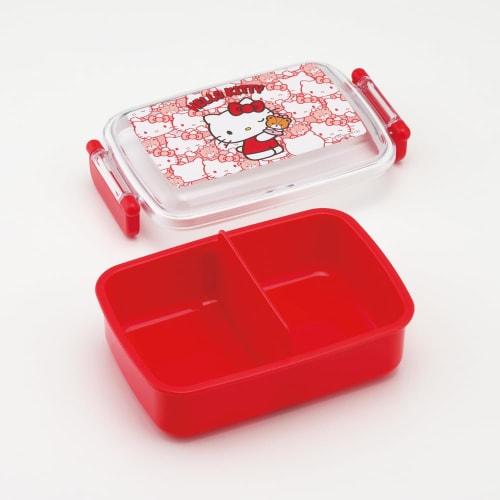 Skater Kids' Lunch Box, Single Tier, 450ml, Soft Dome Shape, Hello Kitty Design, Ushiro Shiro, Sanri, Antibacterial, Made in Japan, RBF3ANAG-A