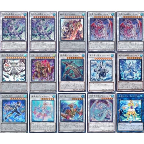 [Deck Sale] Ice Barrier Deck Pre-built Deck with Sleeves: Rancea, Dragon Ancestor of the Ice Sacred Mountain; Dragite, Miracle of the Magical Rescue;