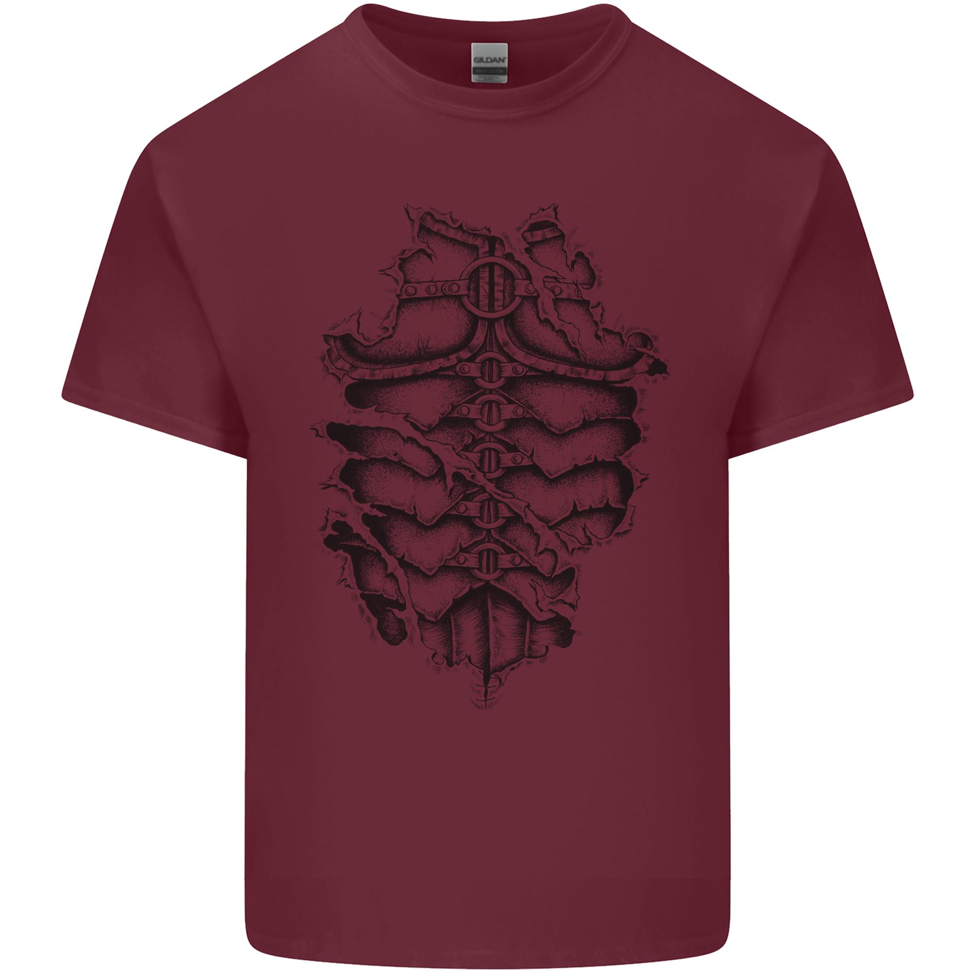 RoUnisex Armour Fancy Dress Warrior Gym MMA Unisexs Light Cotton TShirt S