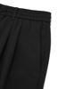 COVERNAT Semi-Wide Easy Elastic Waist Slacks Black