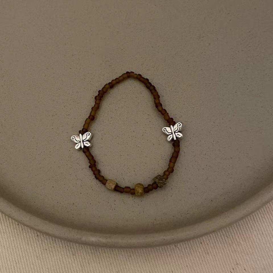 Unique Tibetan Style Bracelets with Niche Design and Unique Temperament, Pure Handmade Beaded Pendant, Bracelet, and Bracelet