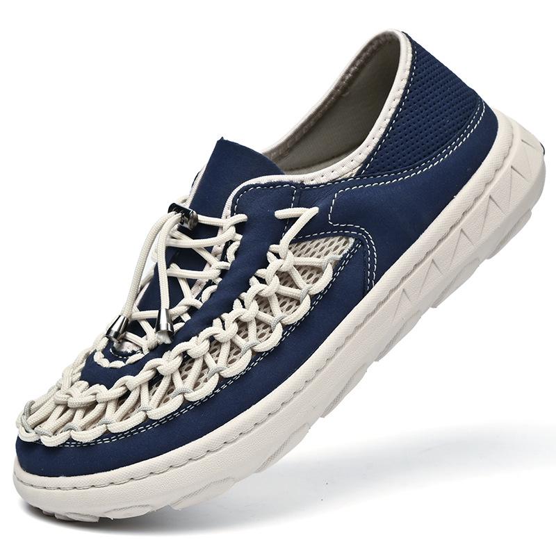 Men s Summer Mesh Breathable Shoes - Lightweight Outdoor Casual Sports Woven Sandals 39