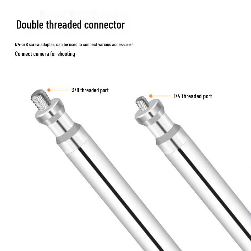 3.3m Stainless Steel Heavy Duty C-Stand with Portable Horizontal & Angled Arm for Photo Studio Lighting.