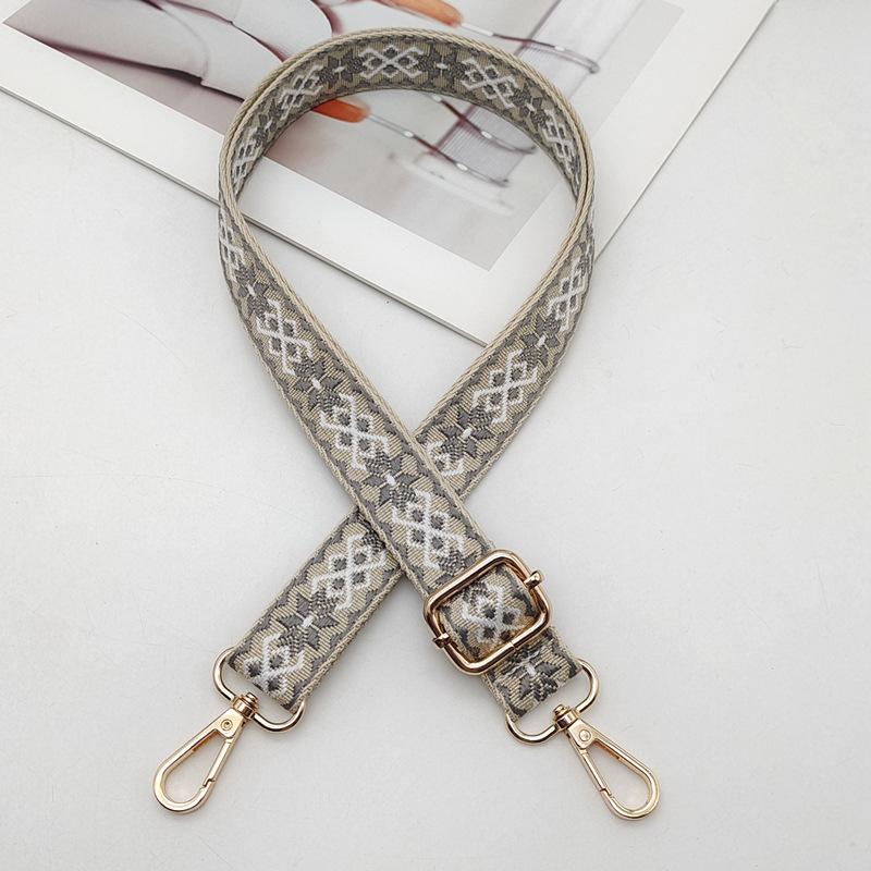 Embroidery Color Adjustable Women's Bag Strap Replaceable Ethnic Style Bag Strap Accessories Single Shoulder Crossbody Narrow