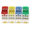 Multiple Output Electrical Enclosures DIN Rail 8 Terminals Port Brass Contacts Sturdy Plastic Housing Daily Use
