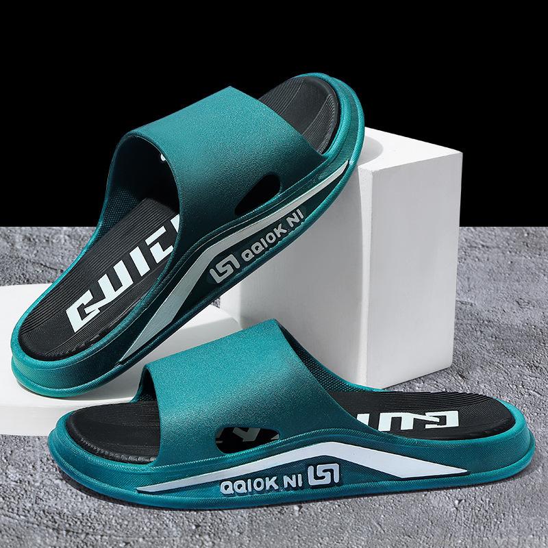 

Тапочки мужские летние домашние для помещений и улицы, для ванной, противоскользящие, дезодорирующие, парные, спортивные, прохладные, мужские 44-45 fits 43-44 feet