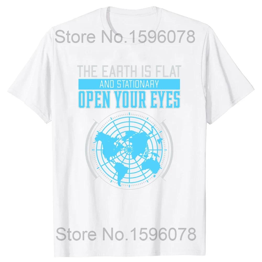 Funny Flat Earth Astronaut T Shirts Cotton Streetwear Short Sleeve Birthday Gifts Summer Style Fashion T-shirt Mens Clothing