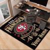 Custom NameVintage 49ers Football Carpet, Indoor Rug, Chair Rug, Living Rooms, Doormat Made From Polyester Home Decor Birthday Christmas Gifts