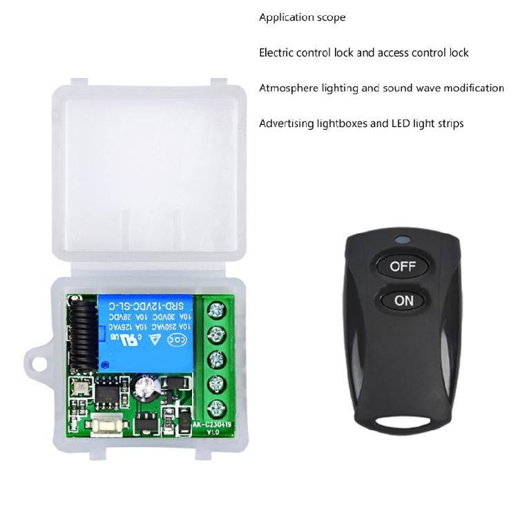 DIY Wireless 433MHz 315mhz Universal Remote Control Switches 12V High Current