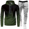 Mens Casual Sport Hoodie Pants Set 3D Printed Long Sleeve Top Joggers Outfit
