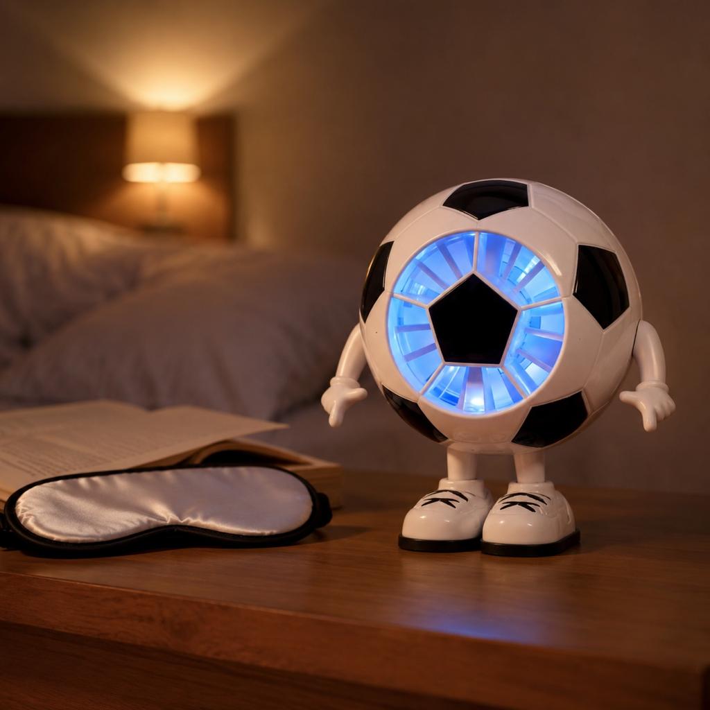 Soccer Ball Shape Portable Fan Desktop Small Fan - Adjustable USB Personal Fan for Home Bedroom Travel