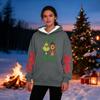 Women's Casual Fashion Plus Velvet Thickened Christmas Print Hooded Sweatshirt