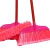 Abdo Household Hard Bristle Plastic Broom with Wooden Handle