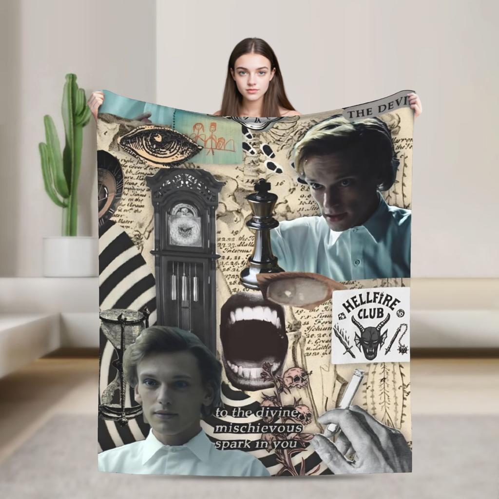 Jamie Campbell Bower  Blankets  Travel Office Flannel Bedding Throws For Living Room Super Warm Design Quality Bedspread