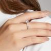 Mozambican Ring Women'S S925 Sterling Silver Inlaid With 1 Carat Moissanite Ring High Quality Wedding Band
