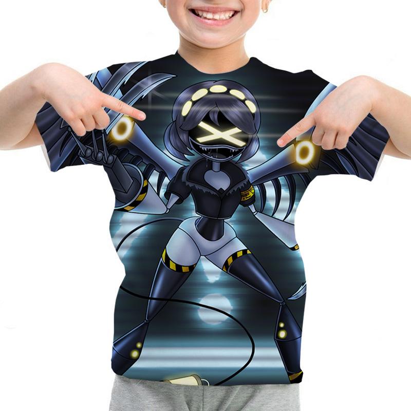 Murder Drones Cartoon 3d Print T-Shirt for Boys Girls Casual Clothing Summer Crew Neck Short Sleeve Tees Fashion Kids T-shirt